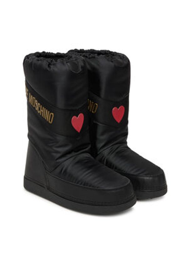 Love Moschino - LOVE MOSCHINO Śniegowce JA24032G1NISY000 Czarny. Kolor: czarny. Materiał: materiał