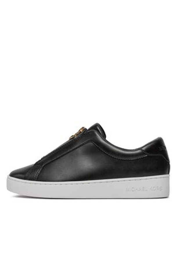 MICHAEL Michael Kors Sneakersy Keaton Zip Slip On 43R4KTFP1L Czarny. Zapięcie: bez zapięcia. Kolor: czarny. Materiał: skóra