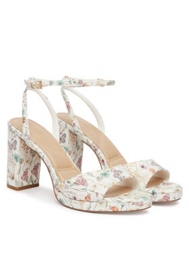 Aldo Sandały Gracious 14298548 Biały. Kolor: biały. Materiał: skóra