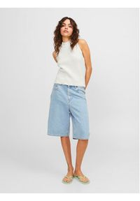 JJXX Bluzka Zitta 12226992 Biały Slim Fit. Kolor: biały. Materiał: bawełna #4