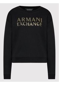 Armani Exchange Bluza 6LYM66 YJBSZ 1200 Czarny Regular Fit. Kolor: czarny. Materiał: bawełna #4
