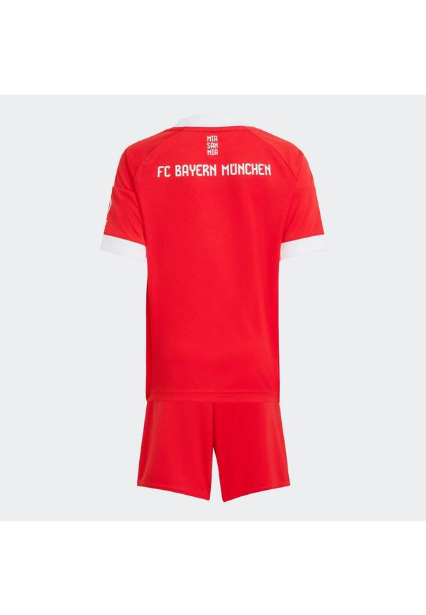 Adidas - Minizestaw piłkarski dla dzieci Bayern Monachium 25/26 domowy. Sport: piłka nożna