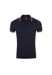 SOL'S - Męska Koszulka Polo Pasadena. Typ kołnierza: polo. Kolor: żółty, niebieski, wielokolorowy, pomarańczowy #1