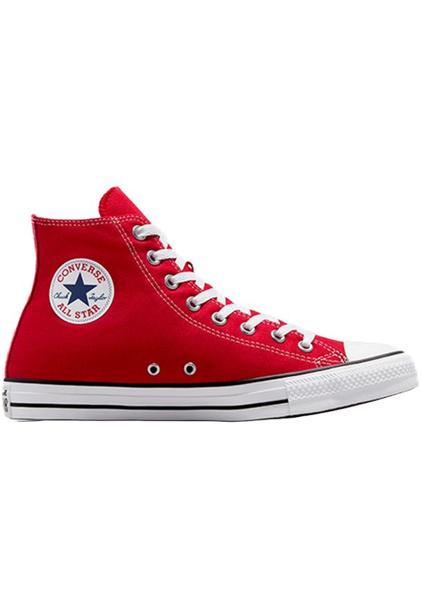 Trampki Converse Chuck Taylor All Star Hi, Dla obu płci. Kolor: czerwony. Materiał: materiał. Model: Converse All Star. Sport: skateboard