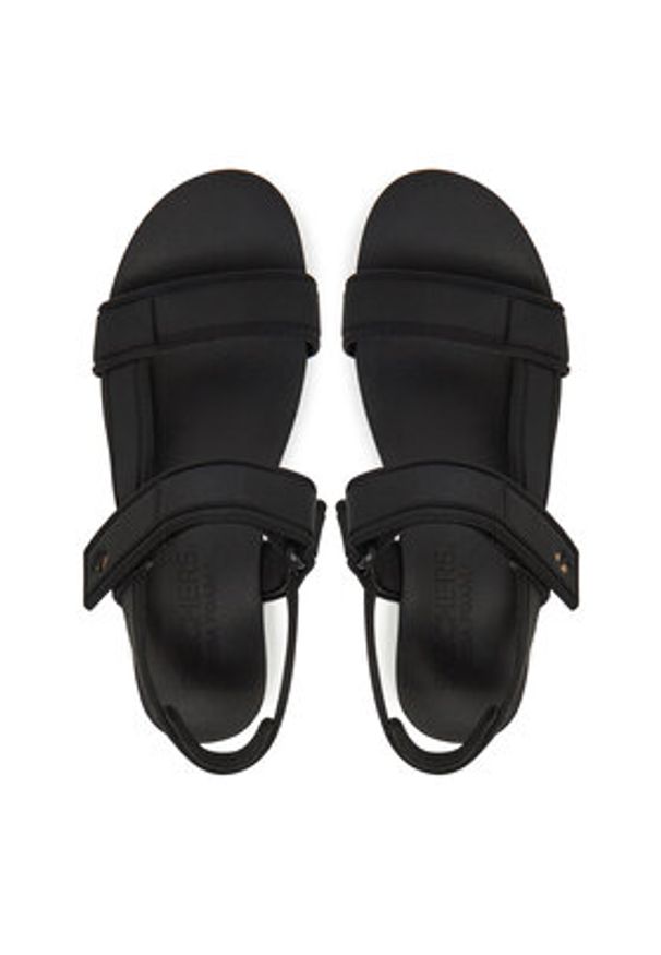 skechers - Skechers Sandały Uno-Summer Stand2 119813/BLK Czarny. Kolor: czarny. Materiał: materiał