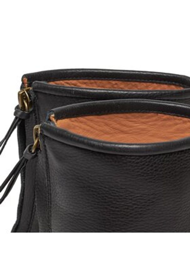 BALAGAN - Balagan Botki Gerev Czarny. Kolor: czarny. Materiał: skóra