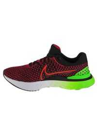 Buty do biegania męskie Nike React Infinity Run Flyknit 3. Kolor: czerwony, wielokolorowy, czarny, zielony. Sport: bieganie