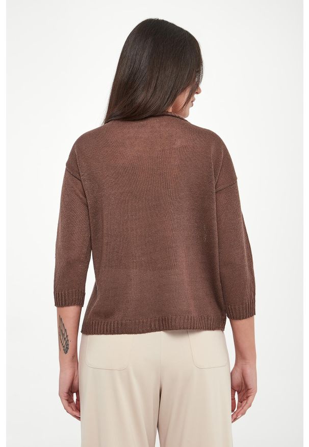 Weekend Max Mara - Sweter damski lniany Cannone WEEKEND MAX MARA. Materiał: len