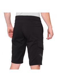 Szorty rowerowe męskie 100% Ridecamp Short. Kolor: czarny