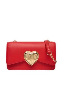 Love Moschino - LOVE MOSCHINO Torebka JC4147PP1OL1650A Czerwony. Kolor: czerwony. Materiał: skórzane #5