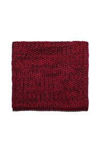 Ombre Clothing - Komin męski - czerwony/czarny A099 - uniwersalny. Kolor: czerwony. Materiał: akryl. Sezon: zima