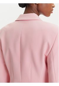 Hugo - HUGO Marynarka Asmalla-1 50533901 Różowy Slim Fit. Kolor: różowy. Materiał: syntetyk