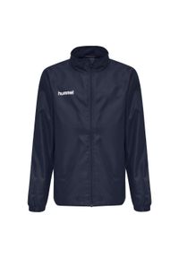 Kurtka dziecięca Hummel hmlPROMO rain. Typ kołnierza: kołnierzyk stójkowy. Kolor: niebieski. Sport: piłka nożna #1