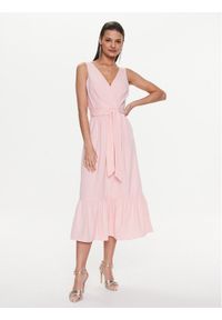 DKNY Sukienka koktajlowa DD3BR685 Różowy Regular Fit. Kolor: różowy. Materiał: syntetyk. Styl: wizytowy #1