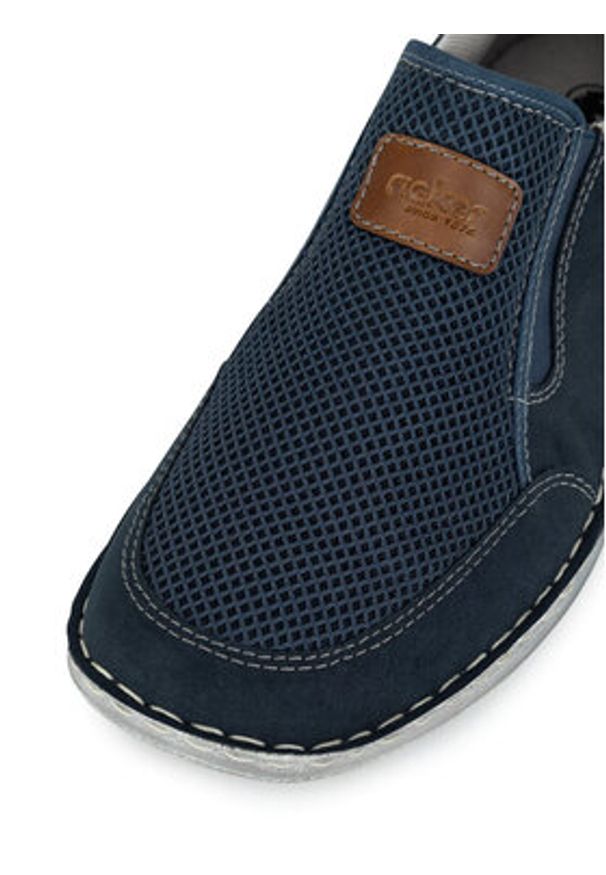 Rieker Półbuty 03053-14 Granatowy. Kolor: niebieski. Materiał: materiał