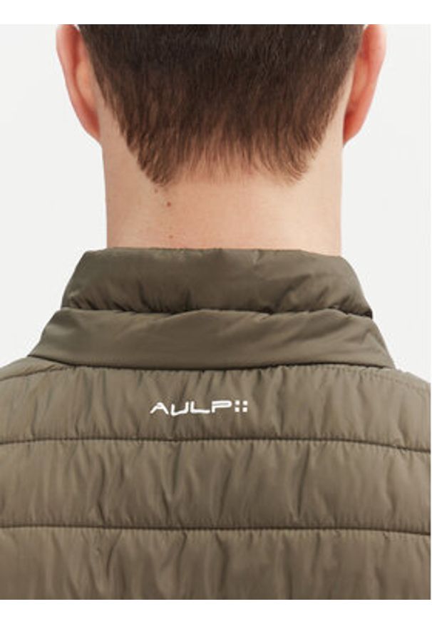 Aulp T-Shirt Roque Khaki Regular Fit. Kolor: brązowy. Materiał: bawełna