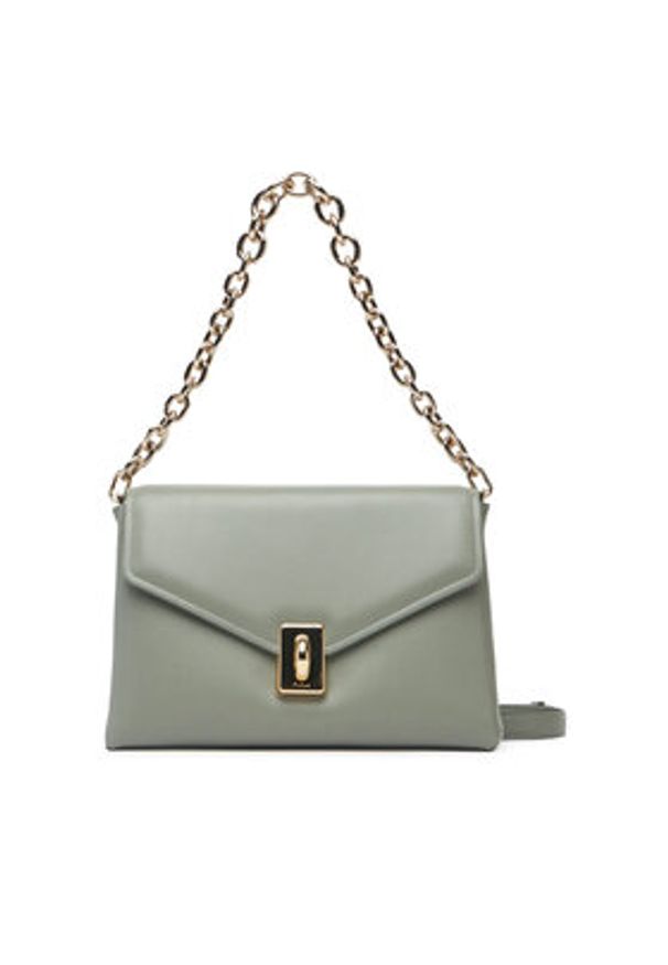 Furla Torebka Meridiana WB01448 BX3227 AG700 Zielony. Kolor: zielony. Materiał: skórzane