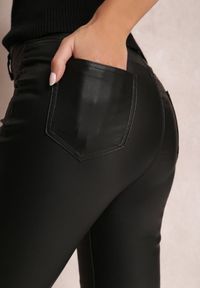 Renee - Czarne Spodnie Skinny Thellele. Stan: podwyższony. Kolor: czarny. Wzór: aplikacja. Styl: elegancki, klasyczny #4