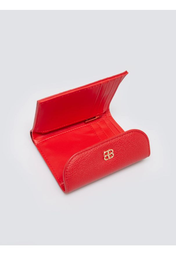 Big-Star - Portfel damski ze skóry ekologicznej czerwony Caterin 603. Kolor: czerwony. Materiał: skóra ekologiczna