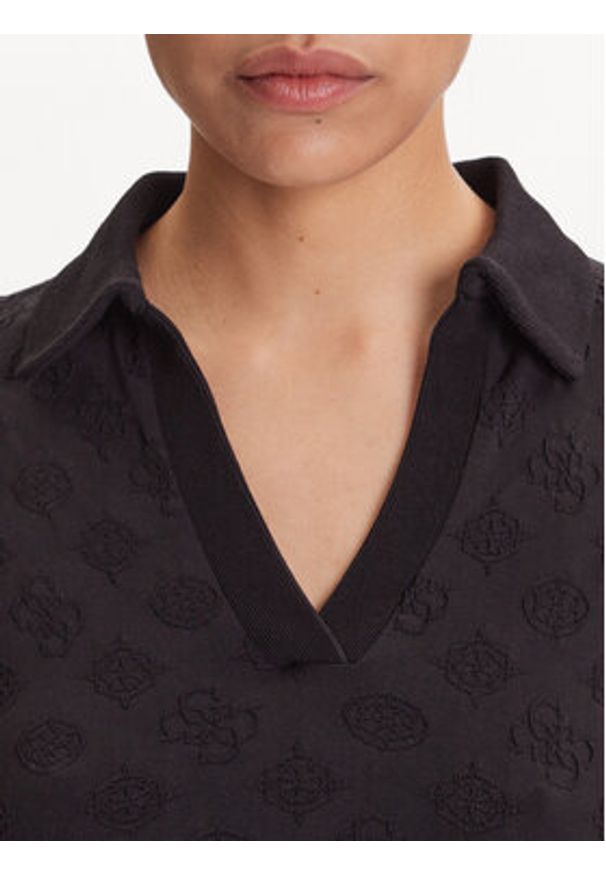 Guess Bluzka V5YP10 Z3OA0 Czarny Regular Fit. Kolor: czarny. Materiał: syntetyk