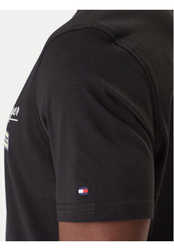 TOMMY HILFIGER - Tommy Hilfiger T-Shirt Modern Ath Graphic MW0MW41471 Czarny Regular Fit. Kolor: czarny. Materiał: bawełna