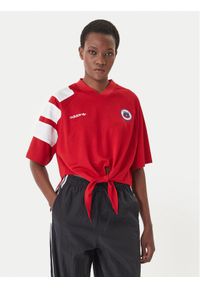 Adidas - adidas T-Shirt Chile Reconstructed Bringback KD0968 Czerwony Loose Fit. Kolor: czerwony. Materiał: syntetyk #1