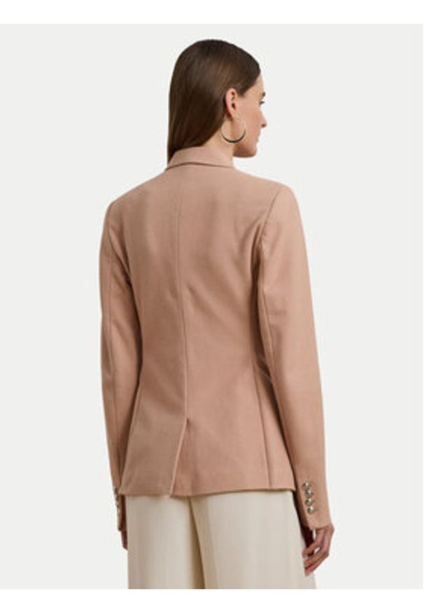 Lauren Ralph Lauren - LAUREN RALPH LAUREN Marynarka 200797305023 Różowy Slim Fit. Kolor: różowy. Materiał: bawełna
