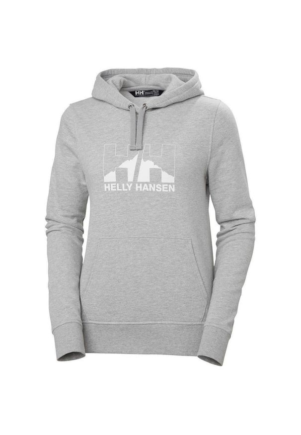 Bluza z kapturem damska Helly Hansen Nord Graphic Pullover Hoodie. Typ kołnierza: kaptur. Kolor: szary