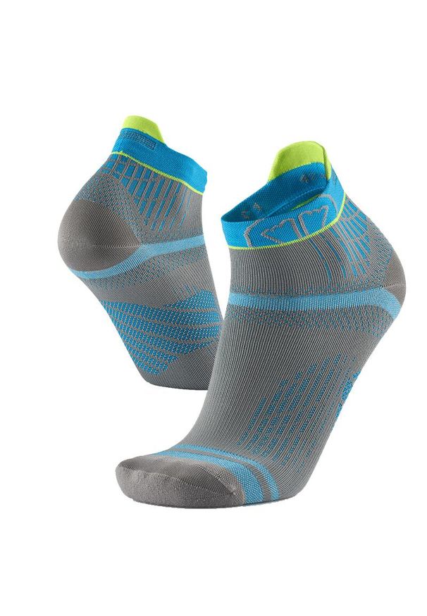 SIDAS - Skarpety do biegania dla doroslych Sidas Run Feel wysokosc kostki. Kolor: niebieski, szary, wielokolorowy. Materiał: elastan, włókno, poliamid. Sport: bieganie