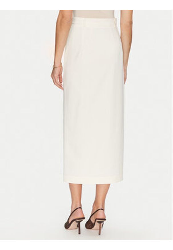 SIMONA CORSELLINI - Simona Corsellini Spódnica ołówkowa P25CPGO01501 Beżowy Slim Fit. Kolor: beżowy. Materiał: syntetyk