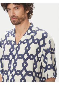 Selected Homme Koszula 16088360 Granatowy Relaxed Fit. Kolor: niebieski. Materiał: wiskoza