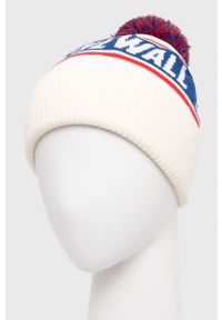 Vans czapka kolor beżowy. Kolor: beżowy. Materiał: dzianina, prążkowany #3