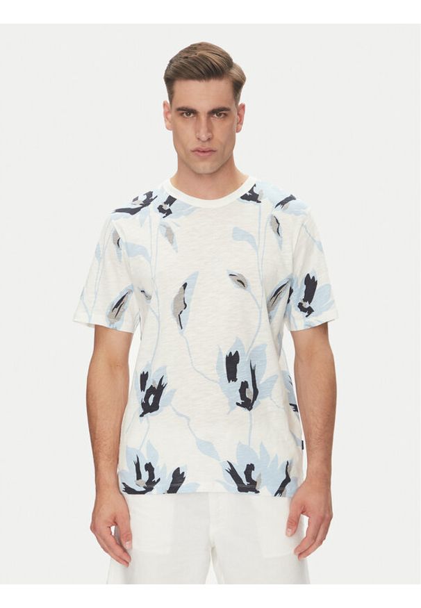 Jack & Jones - Jack&Jones T-Shirt Palermo 12279351 Biały Regular Fit. Kolor: biały. Materiał: bawełna