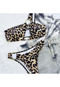 Intica - Bikini asymetryczne z kółkami na plażę Emel. Materiał: materiał #1