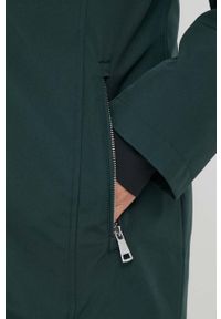 DKNY - Dkny kurtka damska kolor zielony przejściowa. Kolor: zielony. Materiał: polar, futro, włókno #7