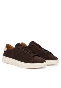 BOSS Sneakersy 50563336 Brązowy. Kolor: brązowy. Materiał: skóra #4