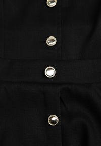 Renee - Czarny Komplet z Kamizelką i Rozkloszowaną Spódnicą z Eleganckimi Guzikami Jenane. Kolor: czarny #7