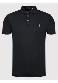 Polo Ralph Lauren Polo Ssl 710713130001 Czarny Slim Fit. Typ kołnierza: polo. Kolor: czarny. Materiał: bawełna