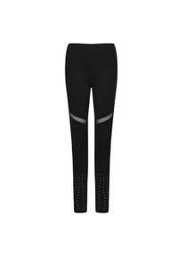 TOMBO - Legginsy Panelowe Damskie. Kolor: czarny. Sport: turystyka piesza