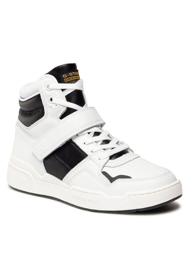 G-Star RAW - G-Star Raw Sneakersy Attacc Mid Blk W 211 040709 Biały. Kolor: biały. Materiał: skóra