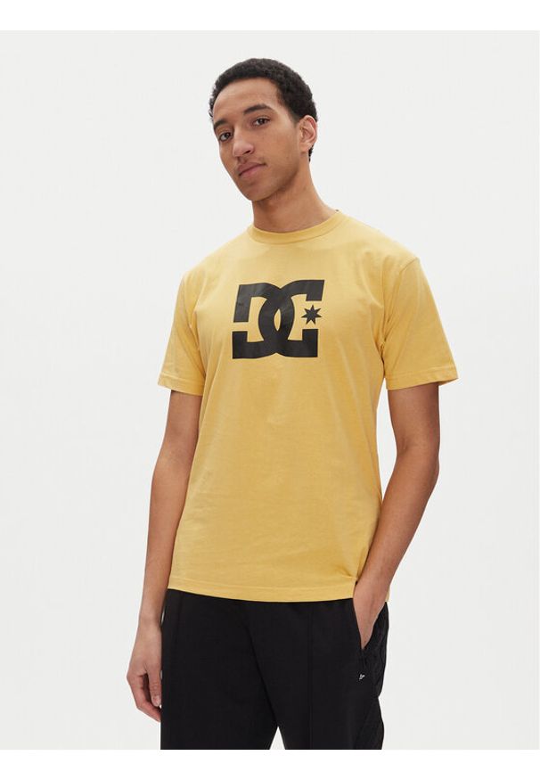 DC Shoes T-Shirt ADYZT05373 Żółty. Kolor: żółty. Materiał: bawełna