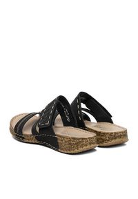 Rieker Klapki 61150-01 Czarny. Kolor: czarny. Materiał: skóra #5