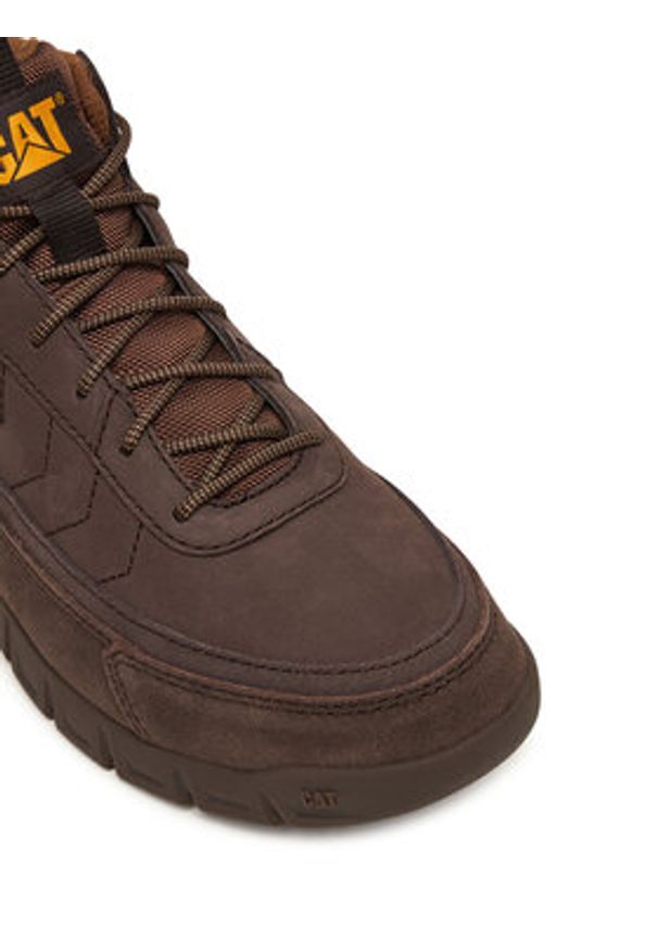 CAT Footwear Sneakersy Versage Mid P726429 Brązowy. Kolor: brązowy. Materiał: skóra, nubuk