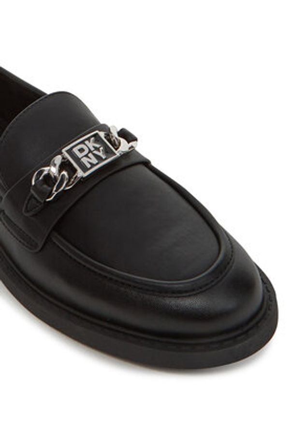DKNY Loafersy Radisson Loafer 20 K2510414 Czarny. Kolor: czarny. Materiał: skóra