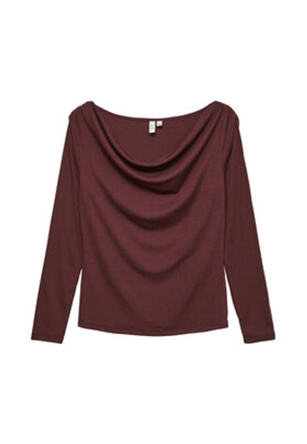 Vero Moda Bluzka Ice 10340793 Bordowy Regular Fit. Kolor: czerwony. Materiał: syntetyk