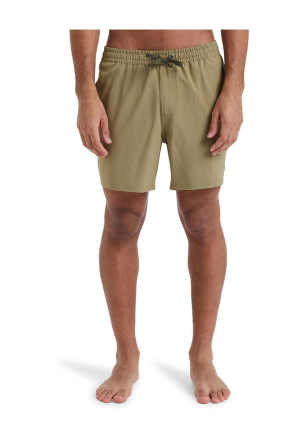 Quiksilver - Szorty kąpielowe dla Mężczyzn SURFSILK SOLID 16" Beżowy. Kolor: beżowy. Materiał: elastan, poliester, materiał. Styl: sportowy