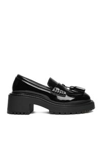 Badura Loafersy C-AVIANA-PM014-03 Czarny. Kolor: czarny. Materiał: skóra, lakier