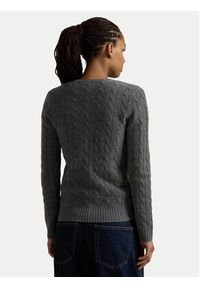 Polo Ralph Lauren Sweter 211910422013 Szary Regular Fit. Typ kołnierza: polo. Kolor: szary. Materiał: wełna #6