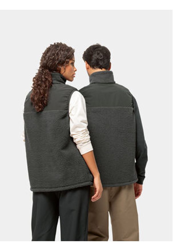 Jack Wolfskin Kamizelka Maarweg Vest 1711441 Szary Regular Fit. Kolor: szary. Materiał: syntetyk. Długość rękawa: bez rękawów