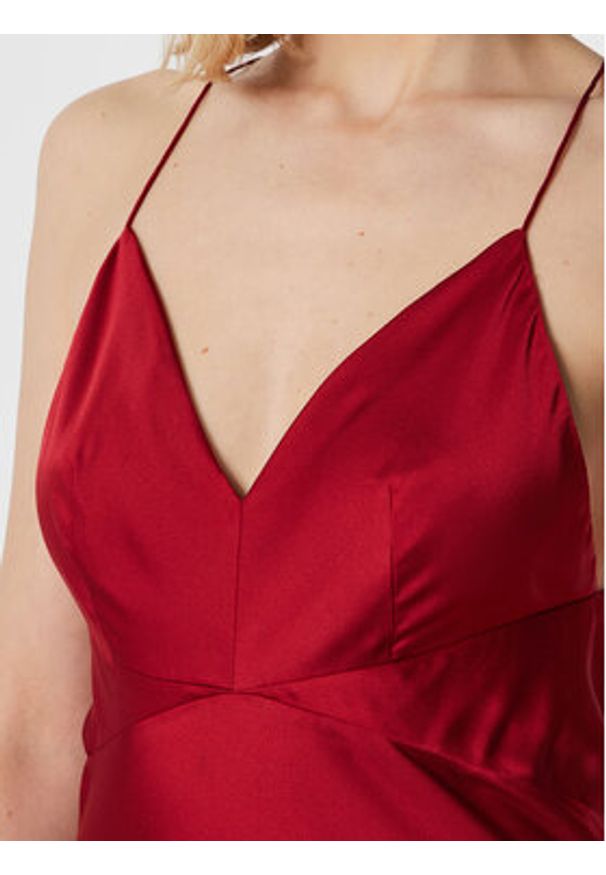 Marciano Guess Sukienka wieczorowa 3RGK28 9444Z Czerwony Slim Fit. Kolor: czerwony. Materiał: syntetyk. Styl: wizytowy